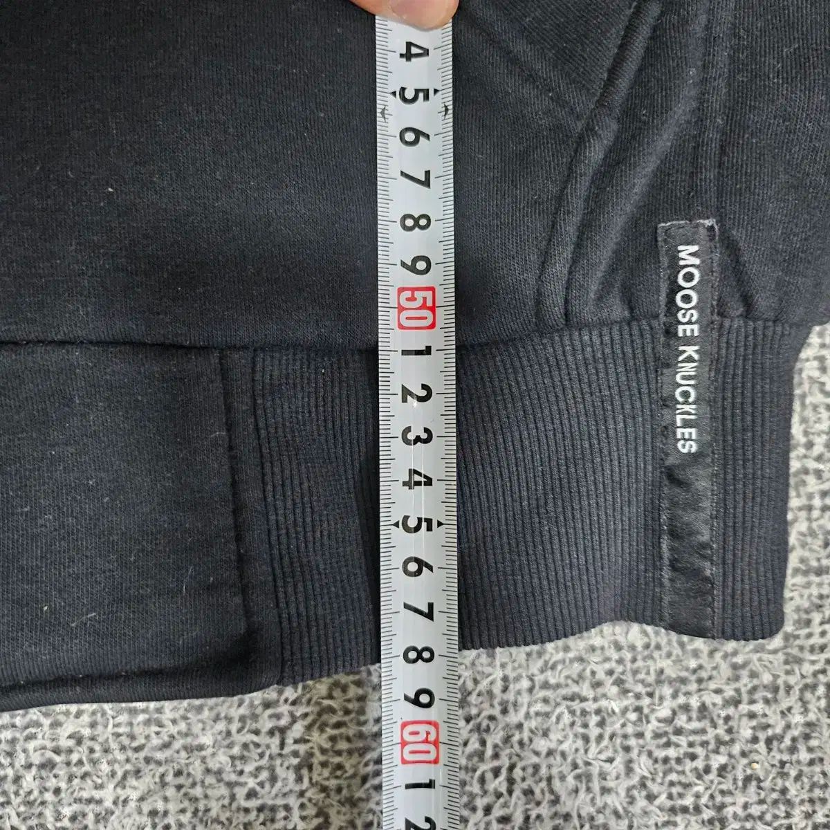  ムースナックルズ ブラック WHO フード ジップアップ 95 パーカー トップス