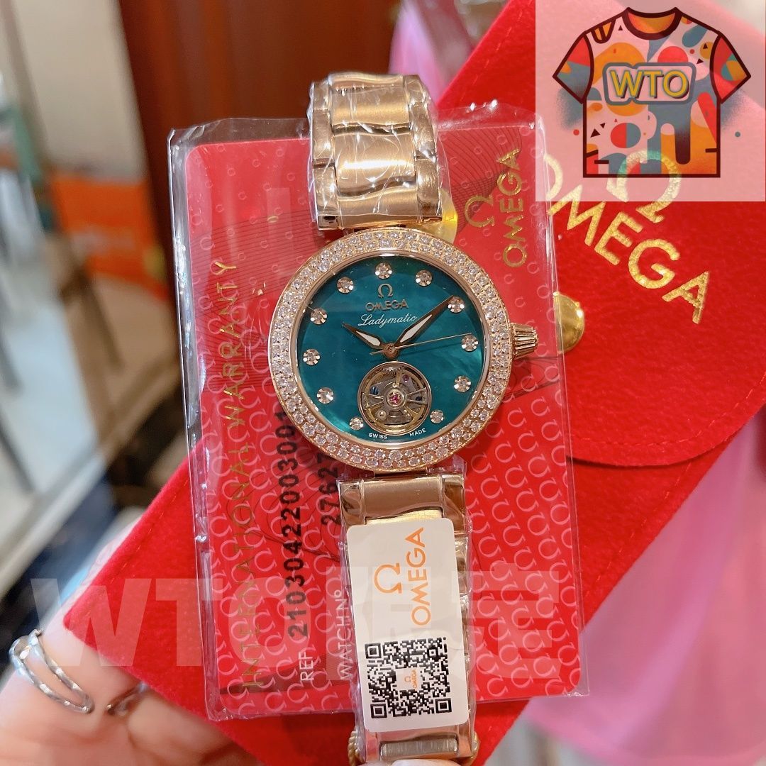 今日 Omega オメガ ラディマティック 天然真珠母貝のフライホイール文字盤を搭載