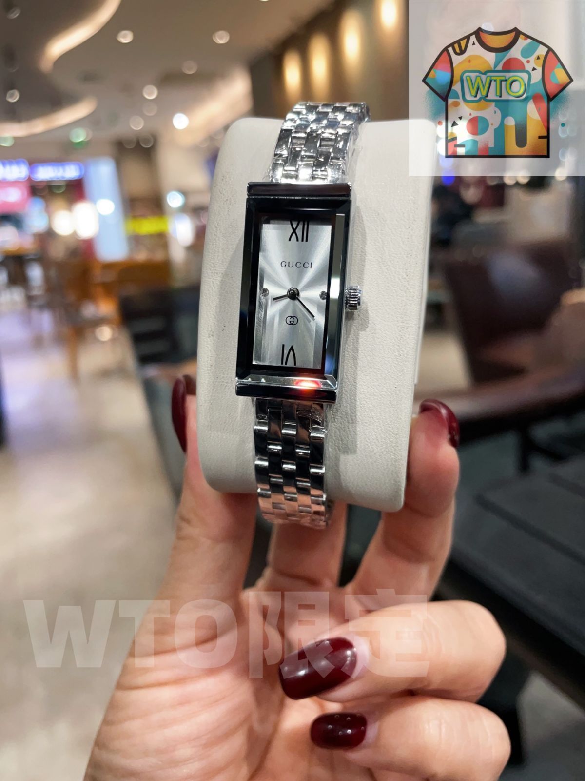  今日 Gucci グッチ G-Frameシリーズ 雅な長方形ケースを採用 腕時計(デジタル) 時計