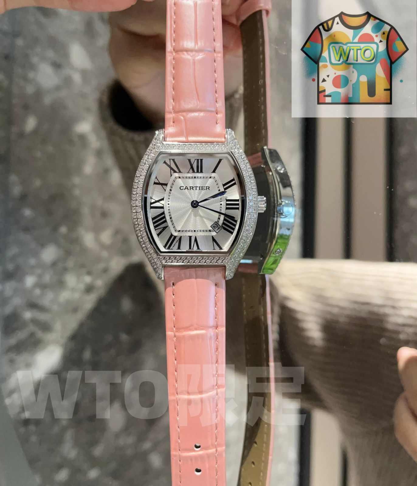 今日 Cartier カルティエ トータス シリーズ ブルーライトミラー