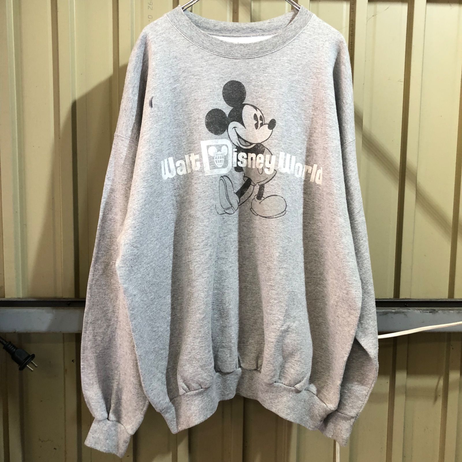 831 Disney × Hanes トレーナー グレー XL ディズニー × ヘインズ