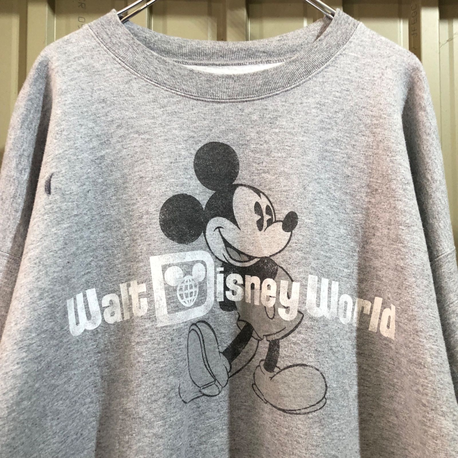 831 Disney × Hanes トレーナー グレー XL ディズニー × ヘインズ