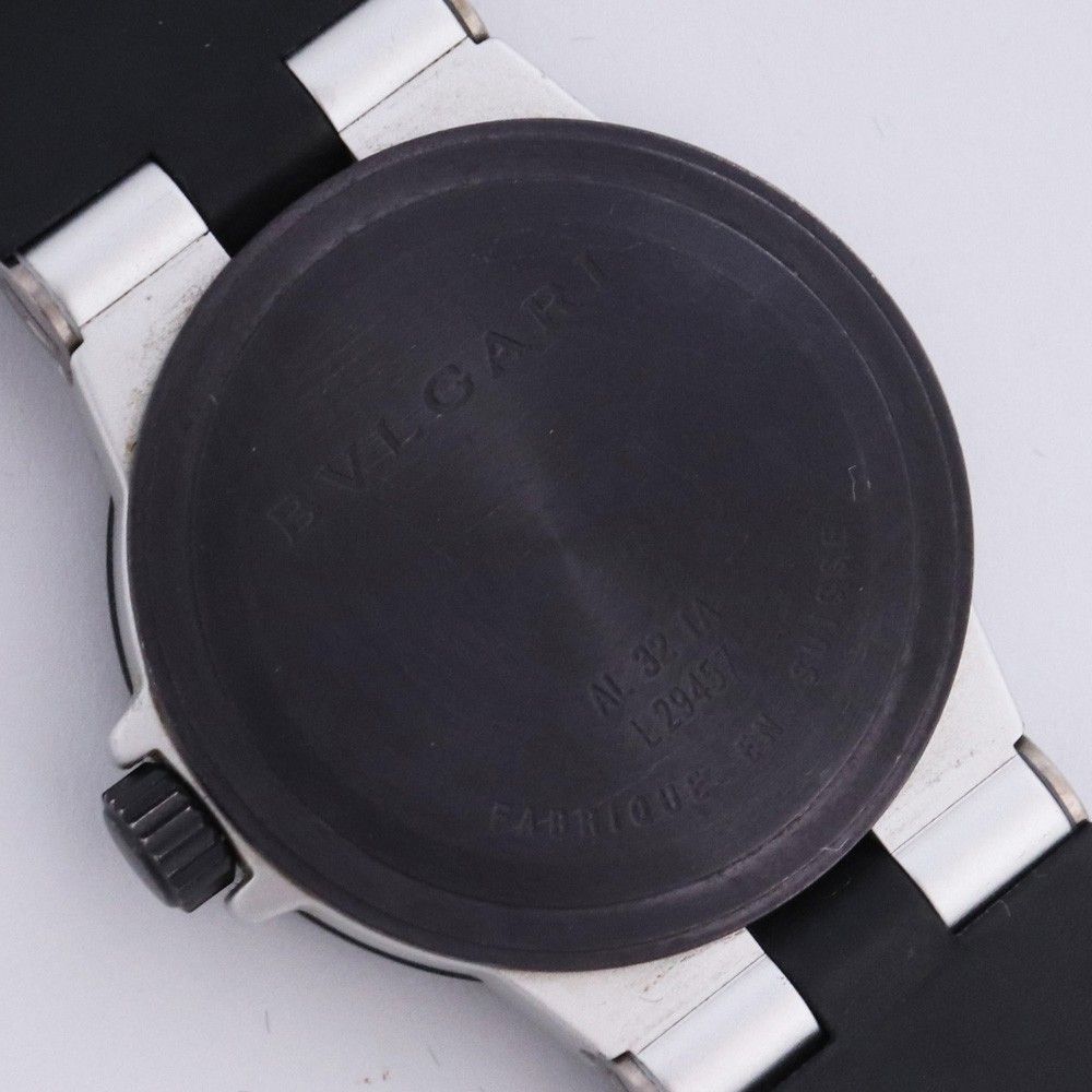 BVLGARI アルミニウム デイト クォーツ ボーイズ 腕時計 ブラック