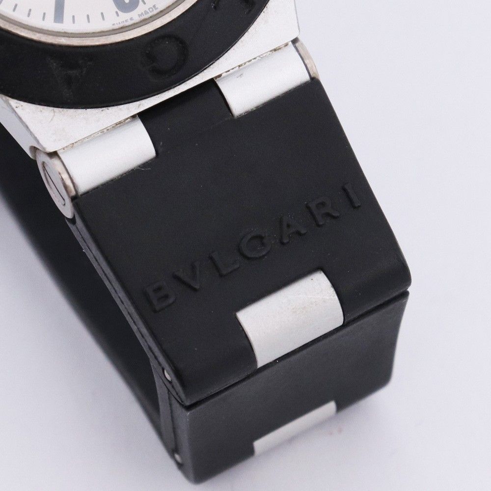 BVLGARI アルミニウム デイト クォーツ ボーイズ 腕時計 ブラック