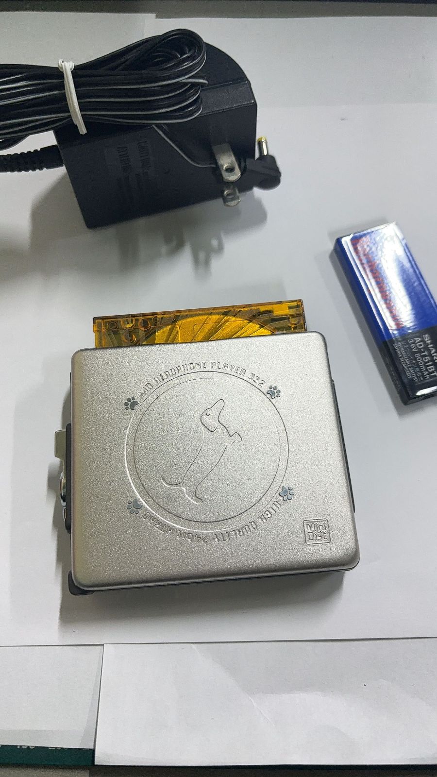 MR-01481 SHARP シャープ 早期モデル ポータブルMDプレーヤー MD-SS322-N