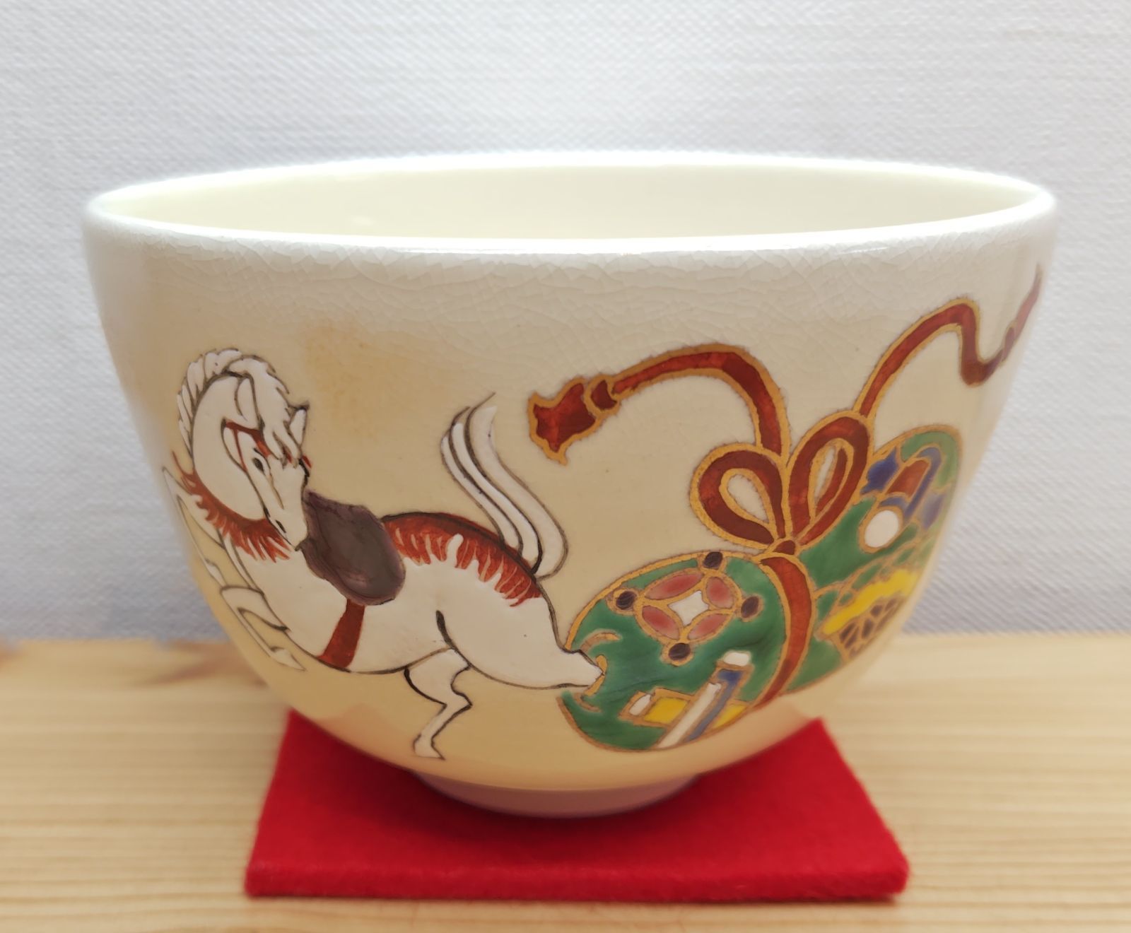 逢絢亭・新品】茶道具 令和8年（2026年）干支茶碗 京焼 仁清 瓢箪