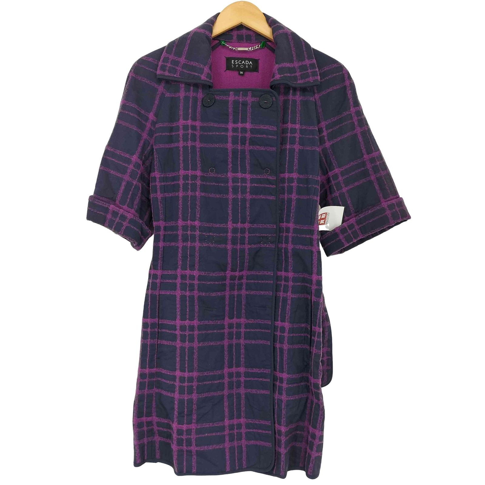 エスカーダスポーツ ESCADA 良い SPORT 半袖ガウンコート レディース  
