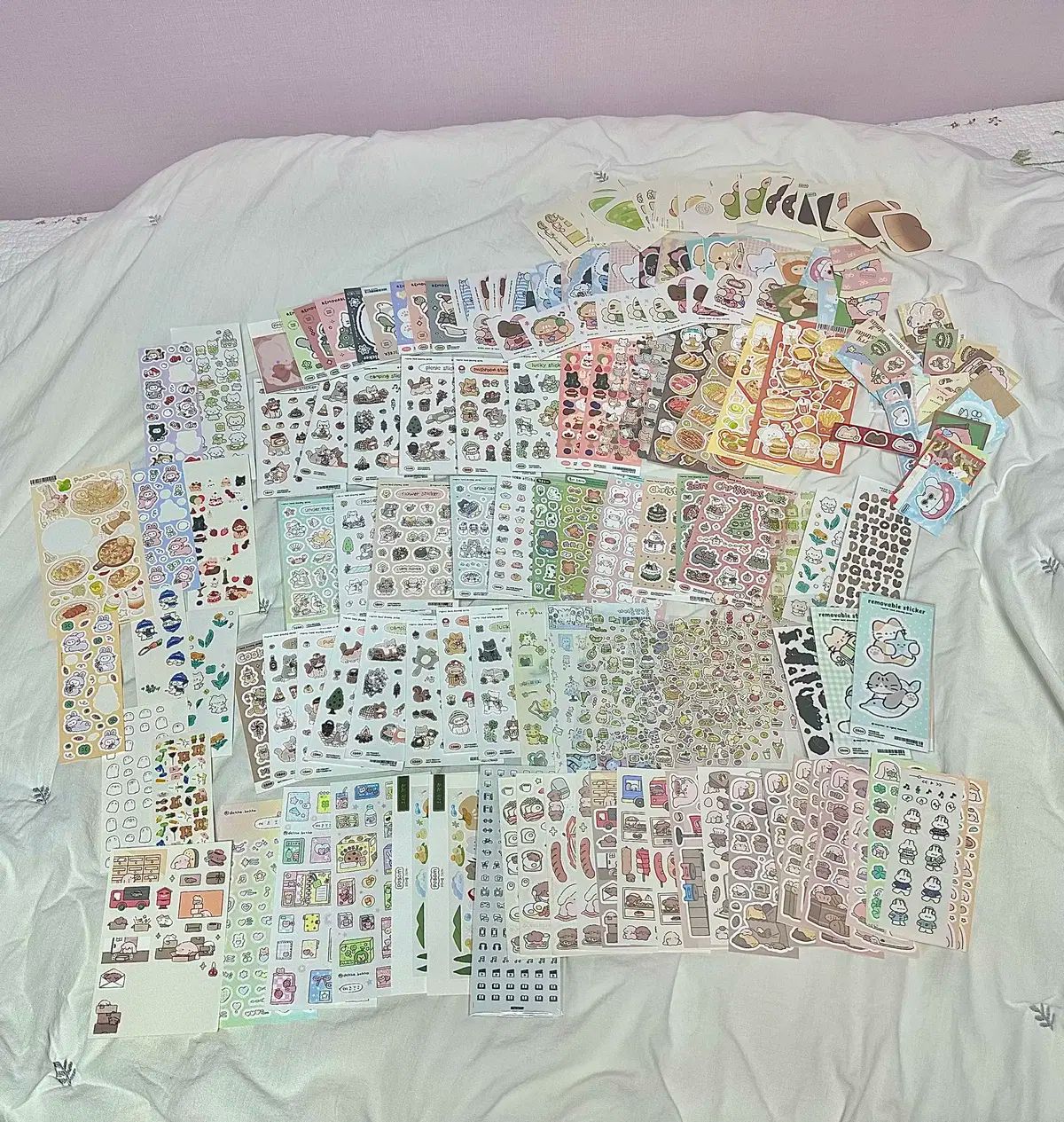 韓国 作家ステッカー シールステッカー ダイアリーデコ 模造紙ダイアリー 늉늉ショップ デコボコ