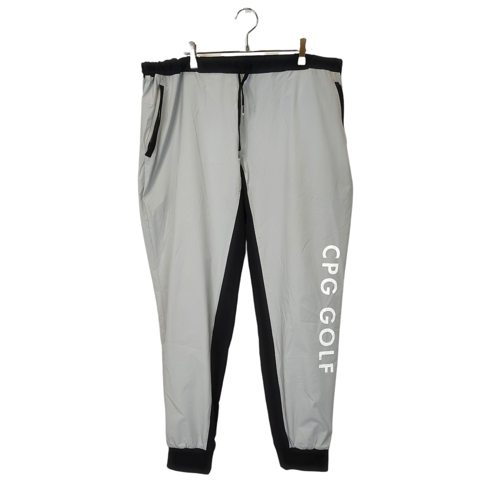 CPG GOLF シーピージーゴルフ 24SS ストレッチ タフタ トラックパンツ 2105-24121 5 グレー×ブラック メンズ