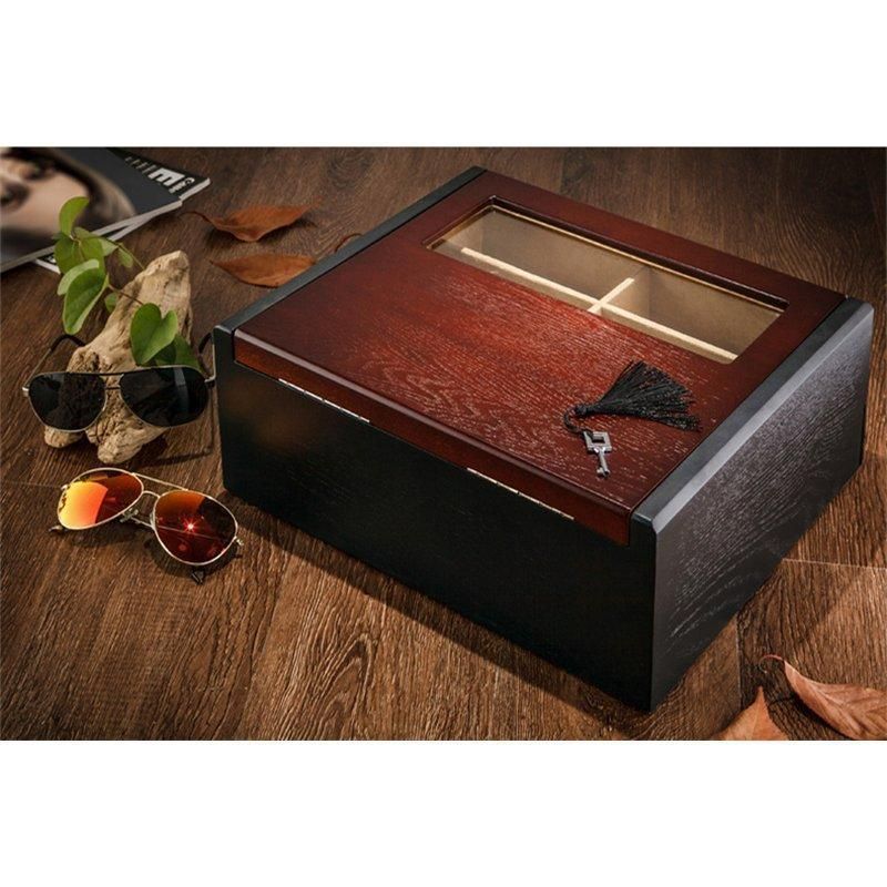 16本収納 木製2段式 老眼鏡 メガネケース サングラス収納 収納 ケース メンズボックス ディスプレイ 保管