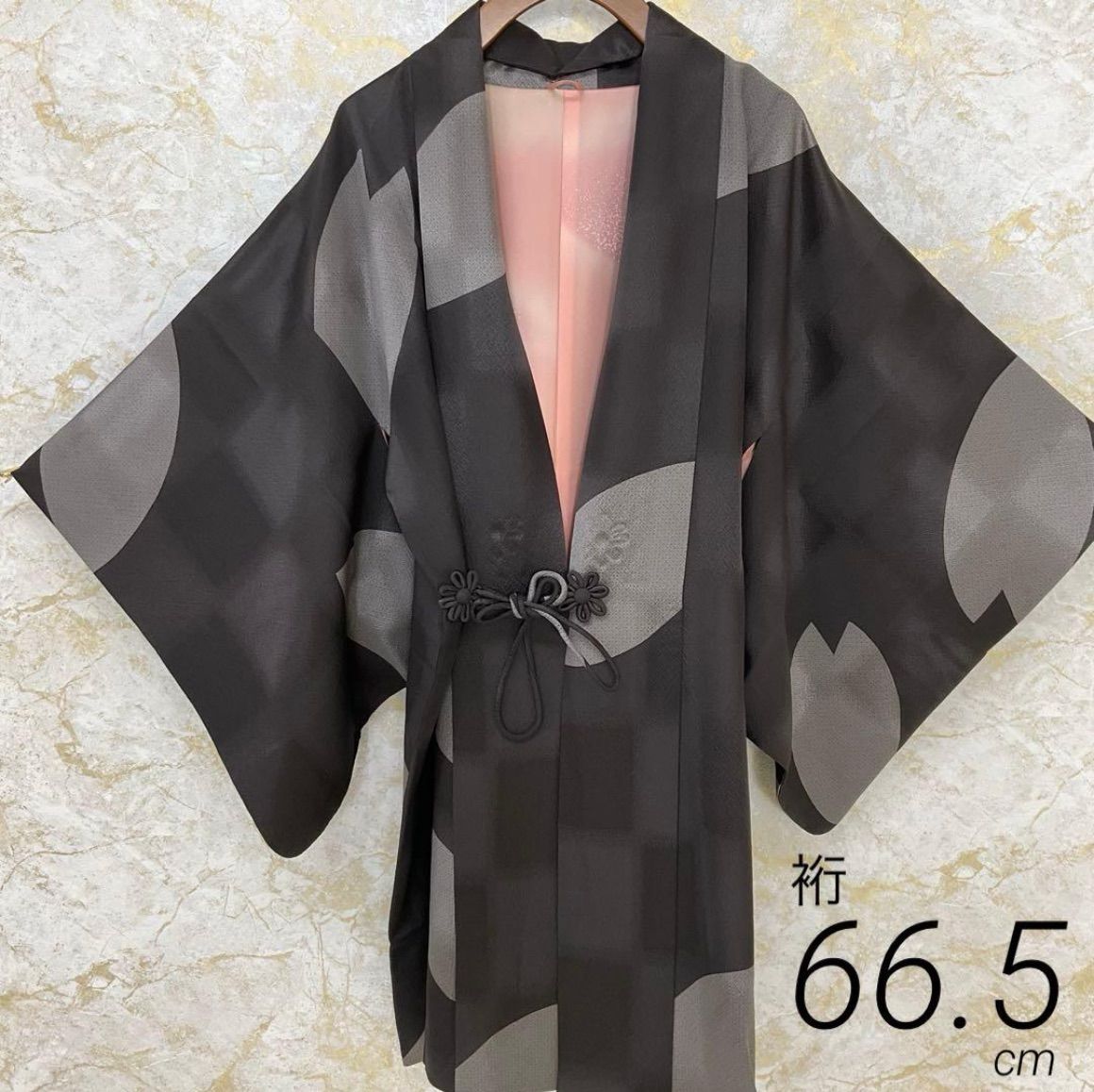 平和屋着物○道行コート 暈し染め ロング丈 正絹 逸品 AAAU0224np 平和