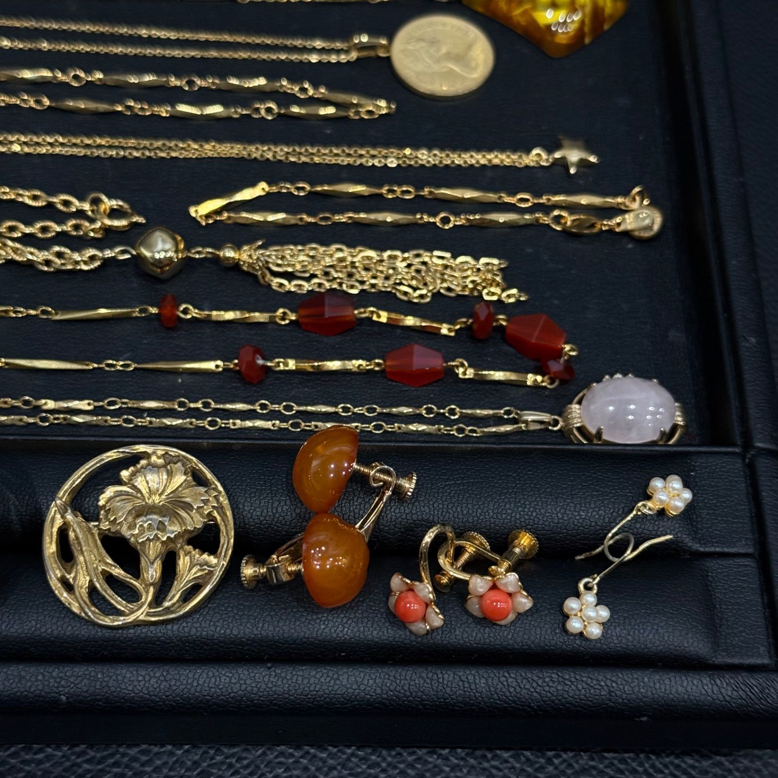 ④遺品整理 メッキアクセサリー アクセサリーおまとめ ネックレス 指輪