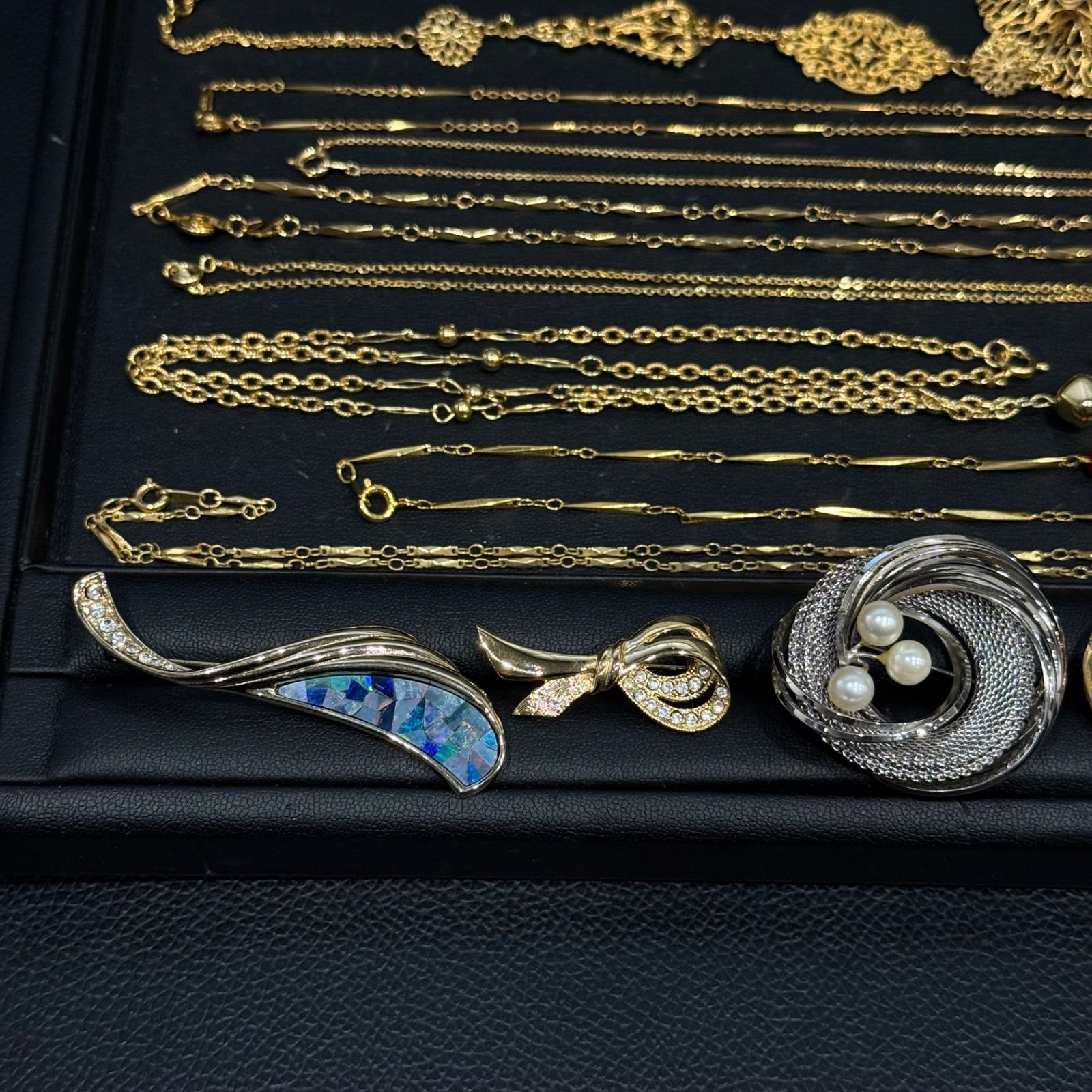 ④遺品整理 メッキアクセサリー アクセサリーおまとめ ネックレス 指輪