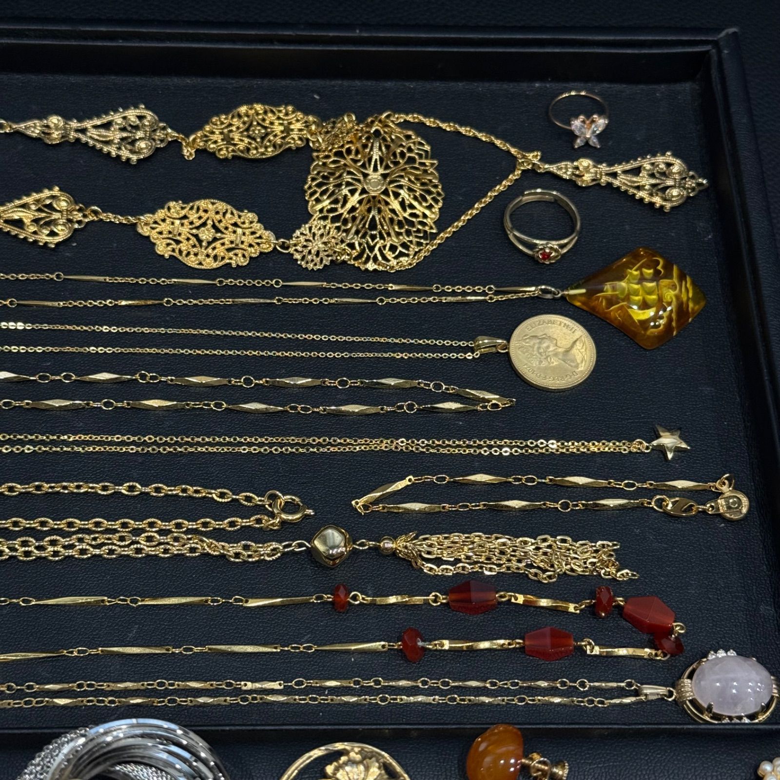 遺品整理 メッキアクセサリー まとめ売り約4.4kg 遺品整理 メッキアクセサリー まとめ売り約4.4kg ④遺品整理 メッキ