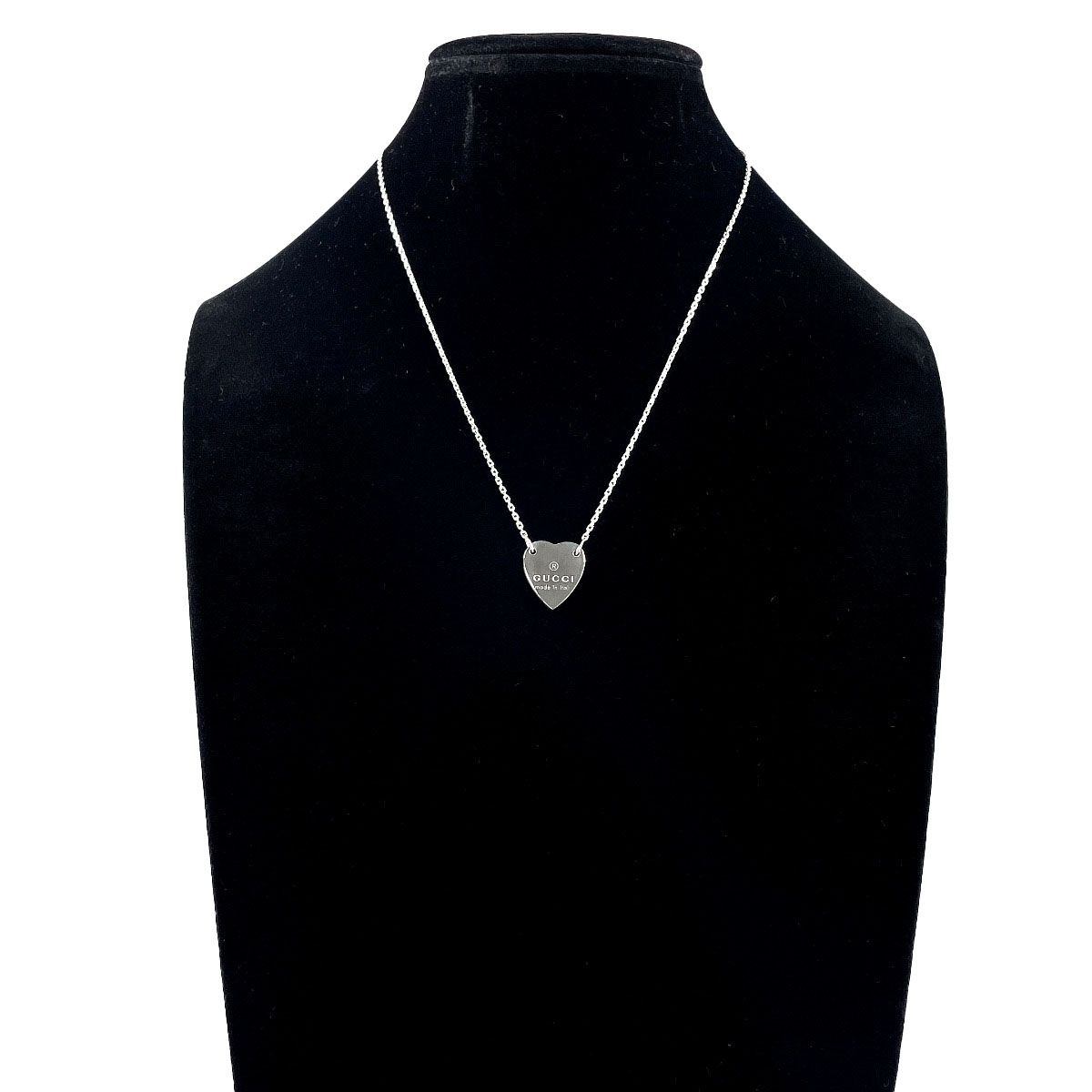 グッチ ネックレス トレードマーク ハート 223512 J8400 8106 シルバー  