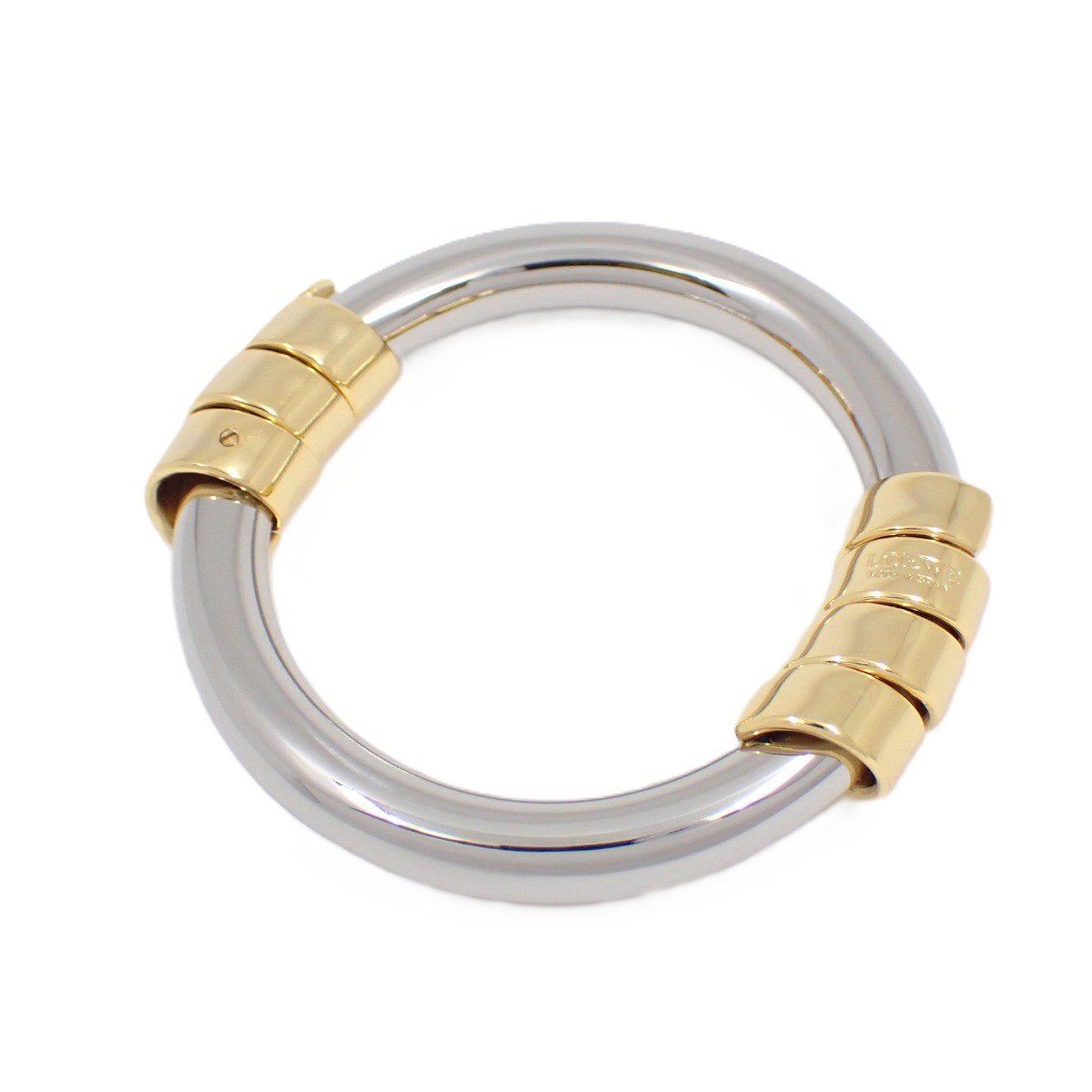 LOEWE ロエベ バングル シルバー色 ゴールド色金具 いおき質店