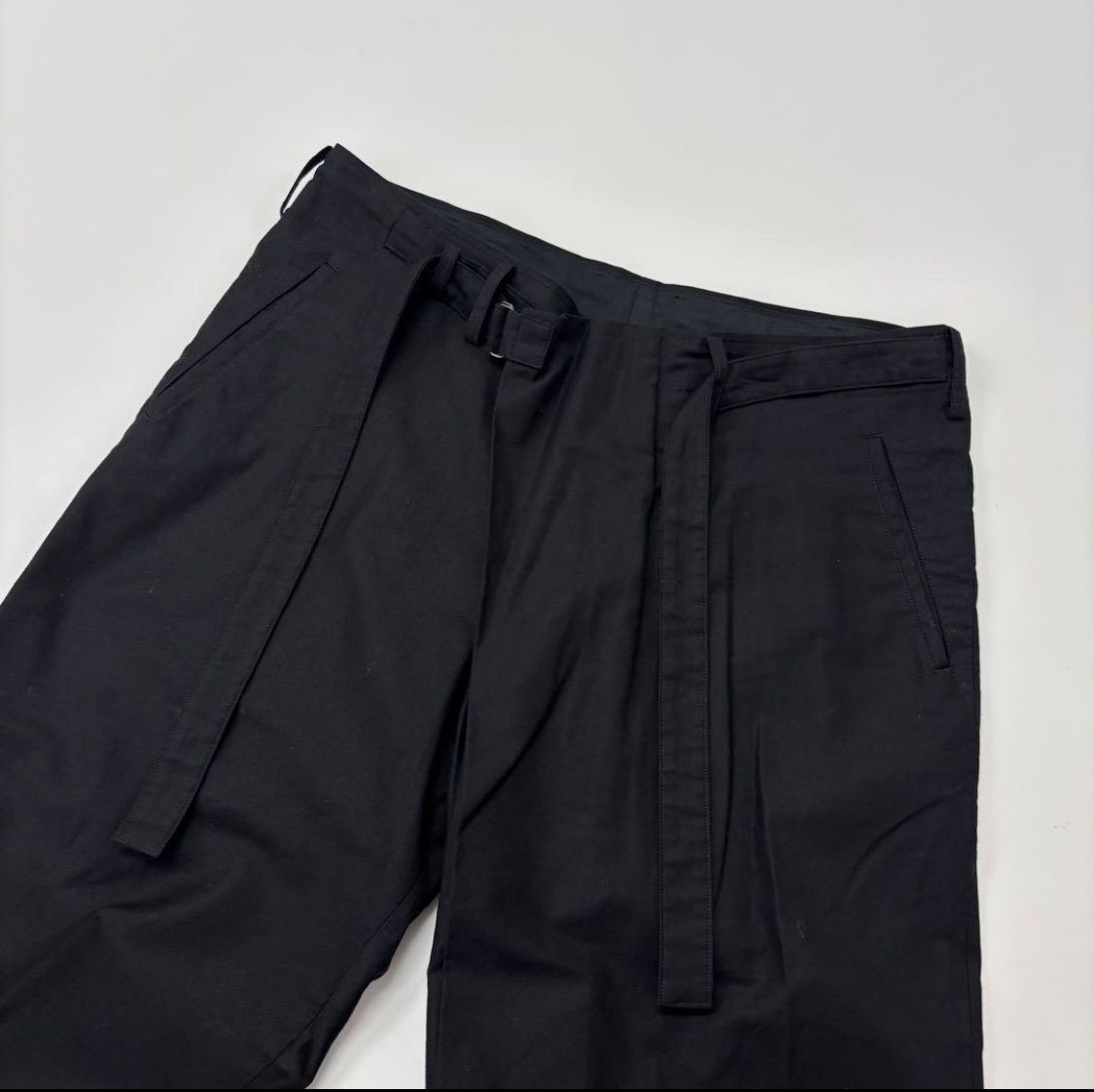  Y s ワイズ Yohji Yamamoto ヨウジヤマモト Black Twill Ankle Length Wrap Pants デジン ラップ パンツ サイズ 1 706 その他 パンツ