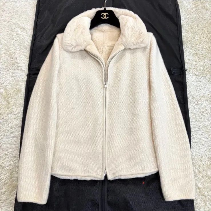 *50万　レリアン×ロロピアーナ　神々の繊維ビキューナ　カシミヤジャケット　9号 50万 レリアン×ロロピアーナ 神々の繊維ビキューナ カシミヤジャケット 9号