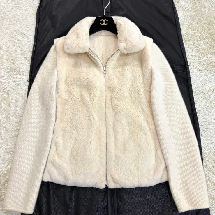 最高級 ロロピアーナ リバーシブル カシミヤ ミンク ニット 毛皮