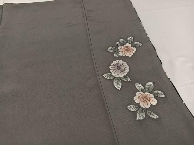 平和屋着物○訪問着 辻が花 絞り 暈し染め 黒地 正絹 逸品 AABD4734ph 平和