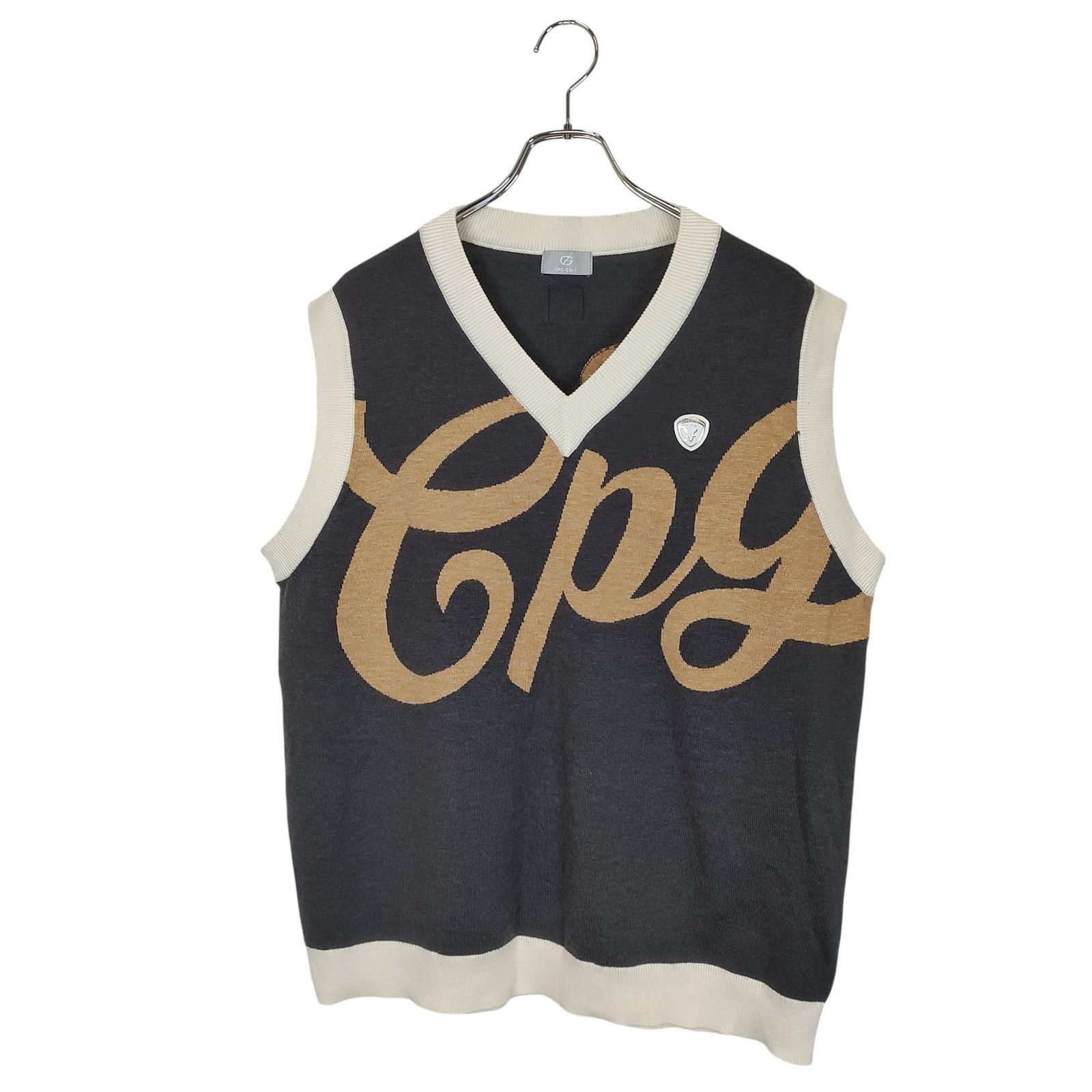 【24時間以内匿名配送】新品 CPG シーピージーゴルフ ニットベスト サイズ2 24時間以内匿名配送】新品 CPG シーピージーゴルフ ニットベスト