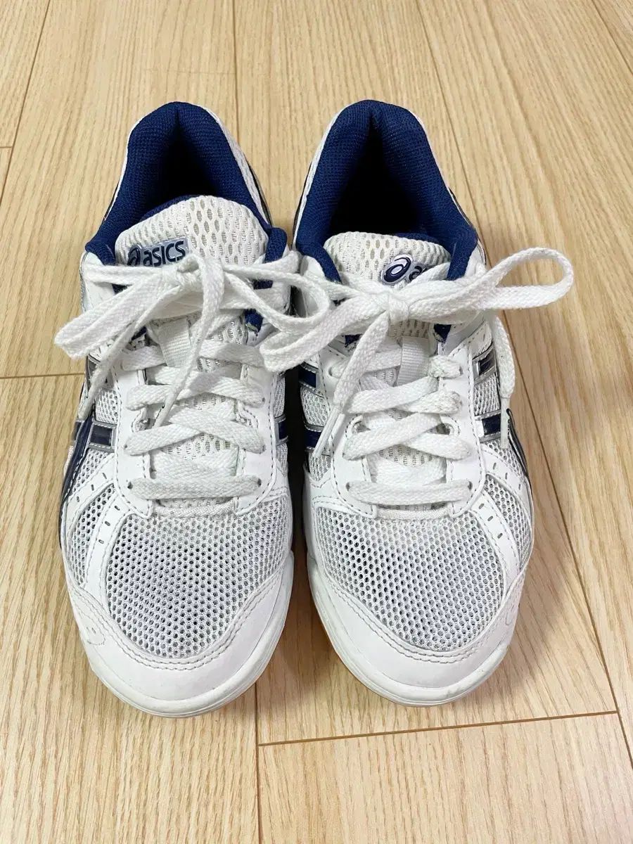 アシックス フレンチテリー リーブレ FL5 ネイビー 225 バドミントンシューズ テニスシューズ フェンシングシューズ