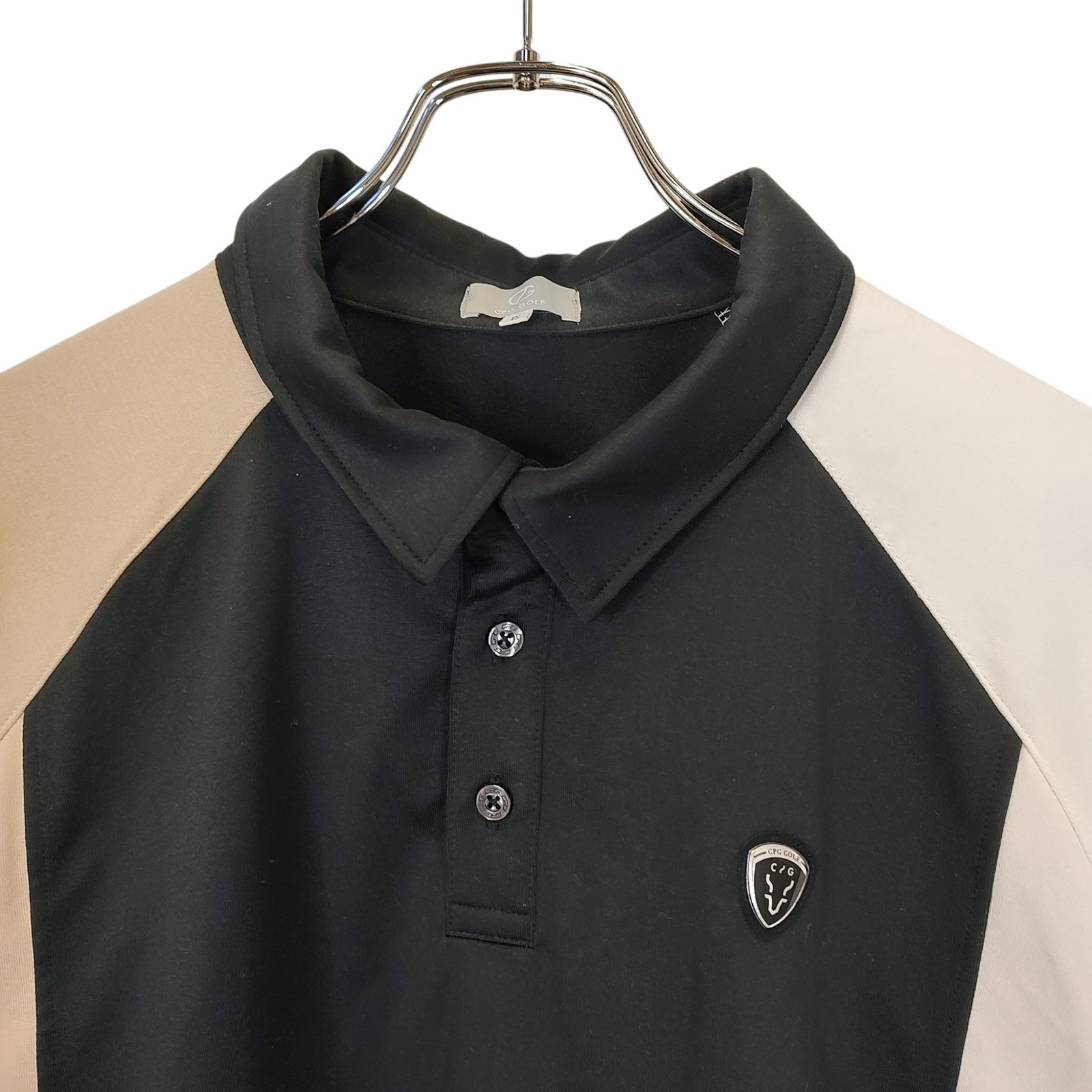 CPG GOLF シーピージーゴルフ 24SS カラーブロック 長袖 ポロシャツ