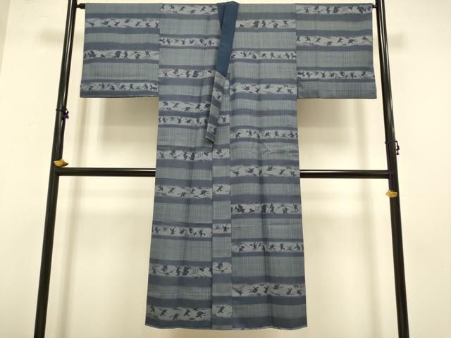 平和屋着物 男性 長襦袢 無双仕立て 鳥獣戯 DAAZ5121du