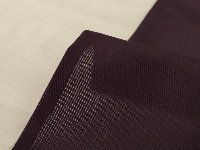  平和屋着物 夏物 色無地 縦絽 流水紋紗 似せ紫色 正絹 jd 色無地 着物