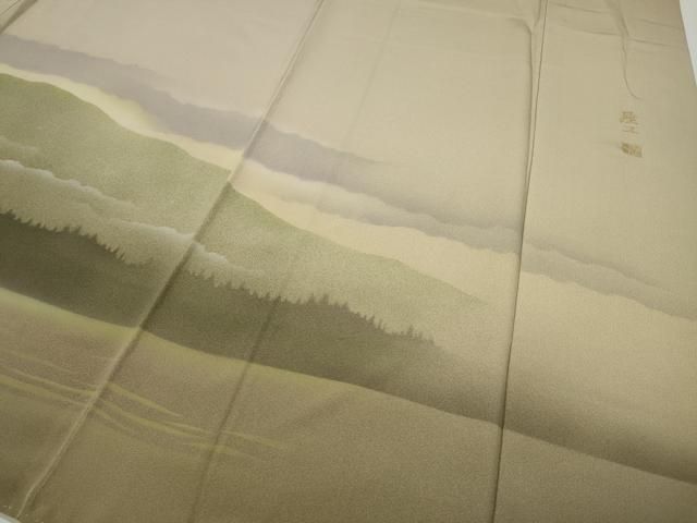  平和屋着物 豪華色留袖 作家物 手描き 遠山草木文 正絹 ut 黒留袖 着物