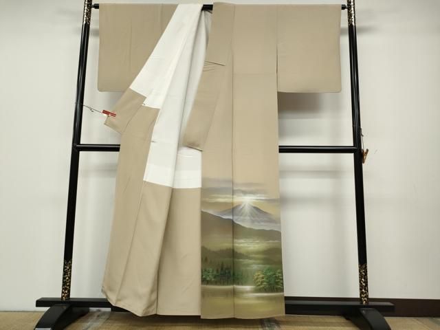 平和屋着物 豪華色留袖 作家物 手描き 遠山草木文 正絹 ut