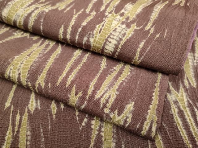 平和屋着物 上質な小紋 杢目絞り 正絹 du