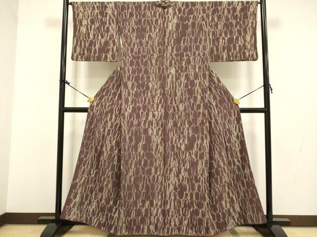 平和屋着物 上質な小紋 杢目絞り 正絹 du