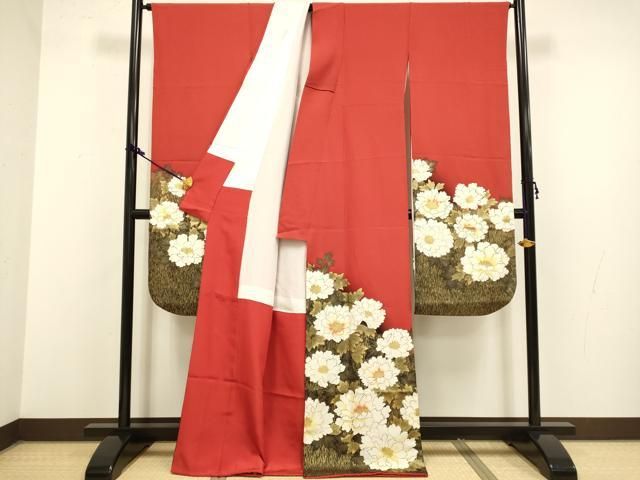 平和屋着物 豪華振袖 牡丹文 金彩 正絹 du