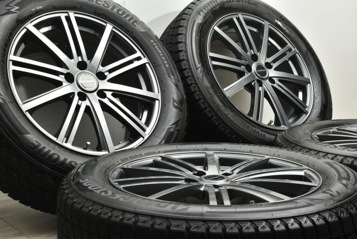 バリ溝 製 バルミナ 18 in 7 5 J 42 PCD 114 3 ブリヂストン ブリザック DM V 235 60 R CX T 33 エクストレイル