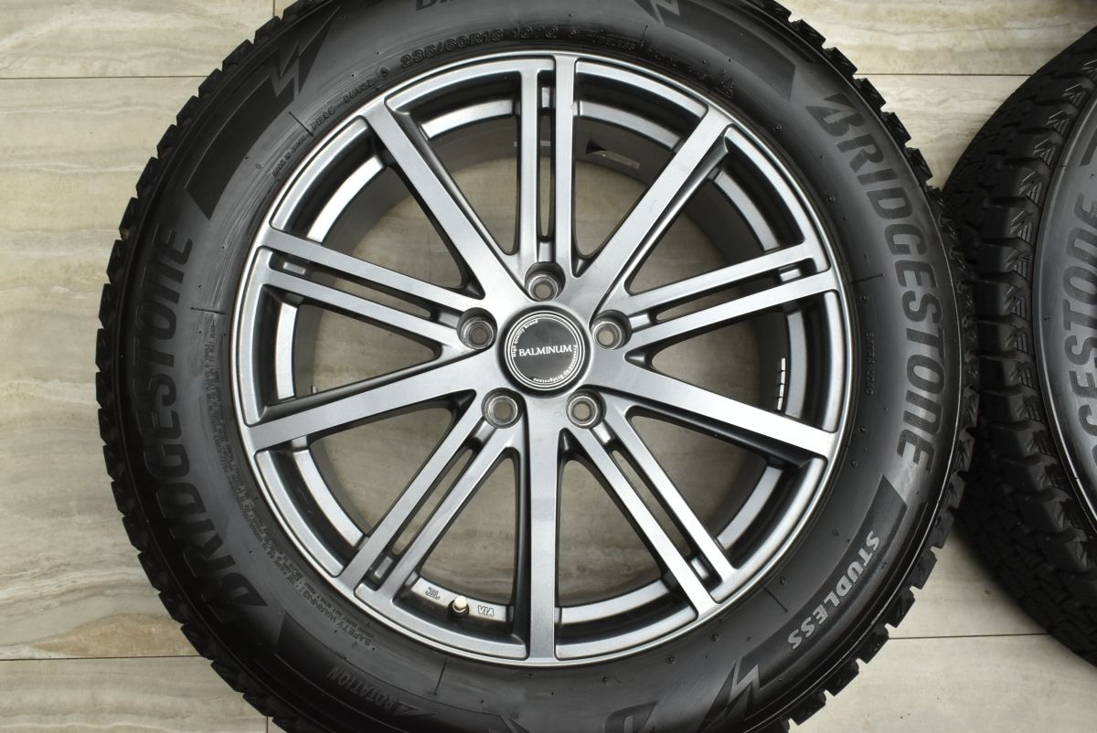  バリ溝 製 バルミナ 18 in 7 5 J 42 PCD 114 3 ブリヂストン ブリザック DM V 235 60 R CX T 33 エクストレイル 18インチ タイヤ ホイールセット
