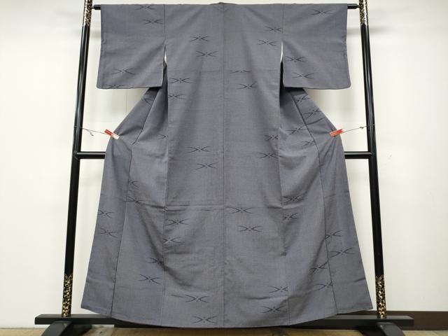 平和屋着物○本塩沢 110亀甲 吉祥文 正絹 逸品 AABD3997ph