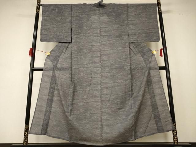 平和屋着物 夏物 小紋 絽 立波文 正絹 jd