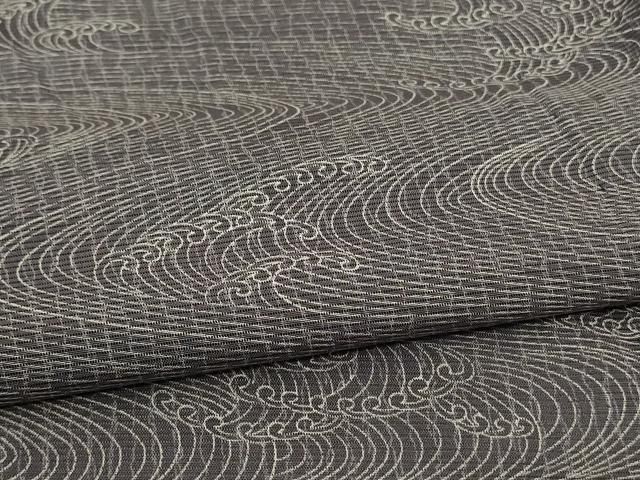  平和屋着物 夏物 小紋 絽 立波文 正絹 jd 小紋 着物