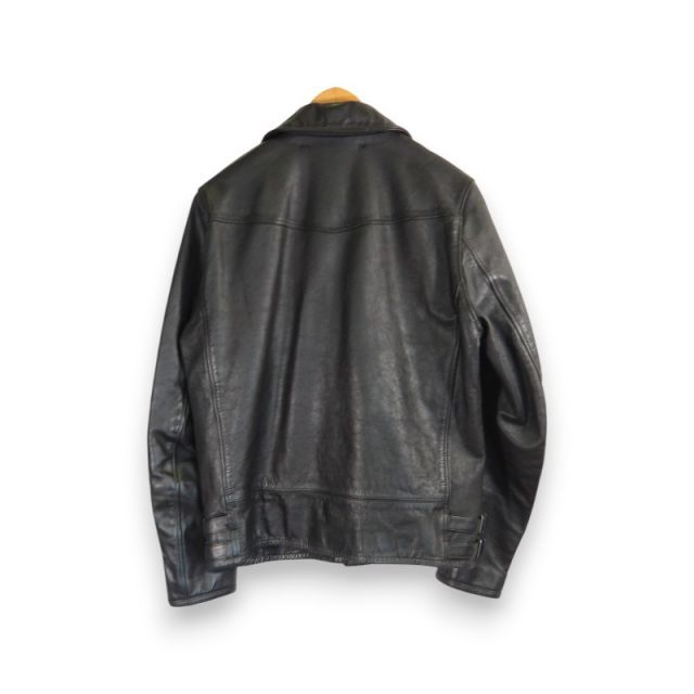 DELUXE SHIFT KICKER LEATHER RIDERS JACKET BLACK サイズL D5186  