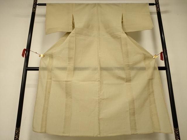 平和屋着物 夏物 小紋 紗 縞 正絹 jd