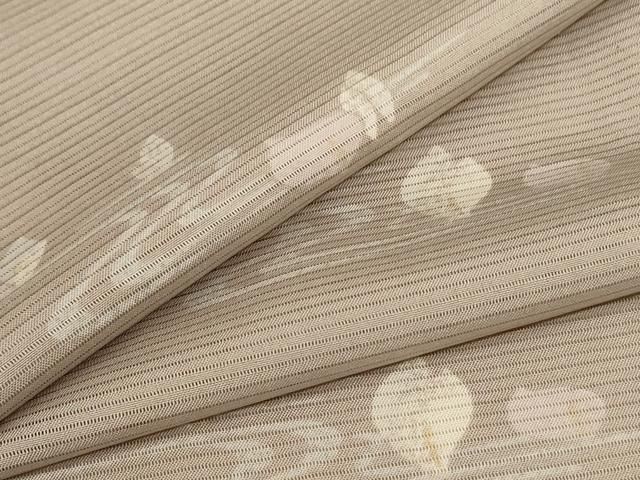 平和屋着物 夏物 小紋 絽 流水草花文 正絹 jd