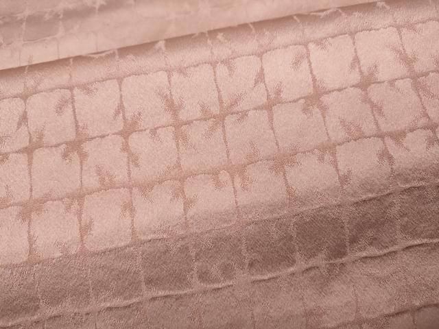 格子地紋 珊瑚色