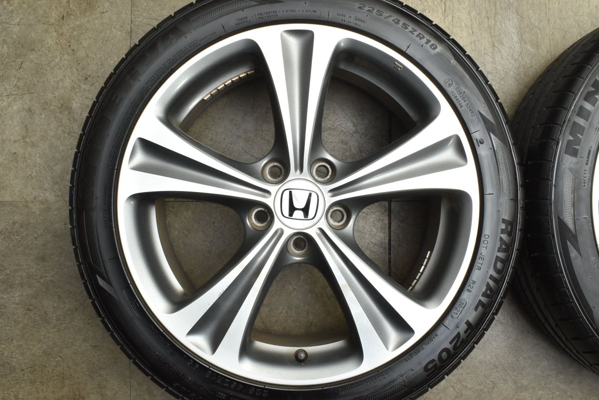 HONDAオデッセイ(RB3・4)アブソルート純正18インチ×7J＋55 ホンダオデッセイRB3.4アブソルート純正ホイール