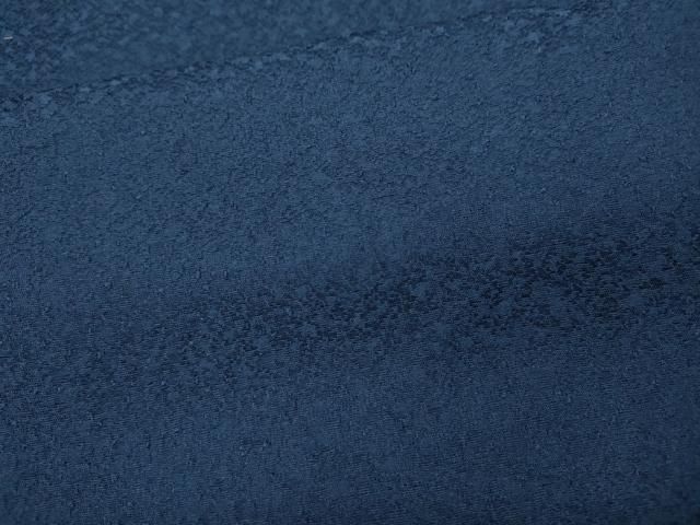  平和屋着物 上質な色無地 紋意匠 留紺色 正絹 ut 色無地 着物