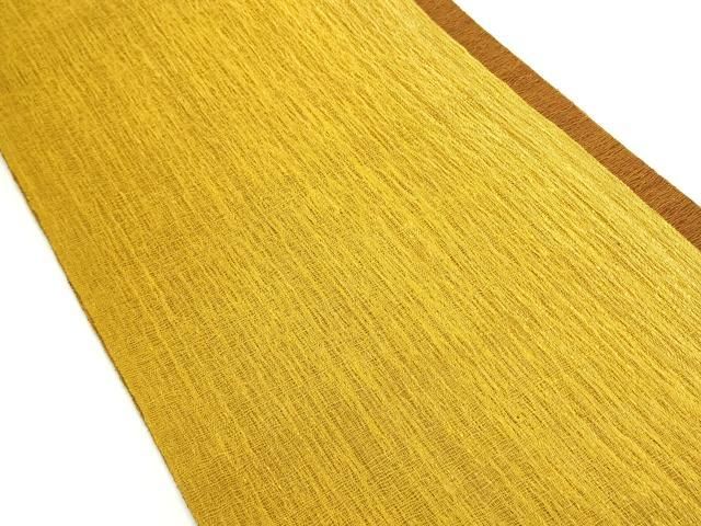 平和屋着物 両面 全通柄袋帯 スリーシーズン 春夏秋 櫛織 縞 正絹 op