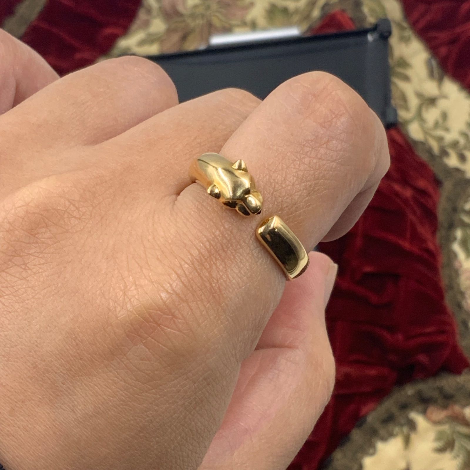Cartier カルティエ　パンテールリング　スモール　イエローゴールド　サイズ60 Cartier カルティエ パンテールリング スモール イエローゴールド サイズ60