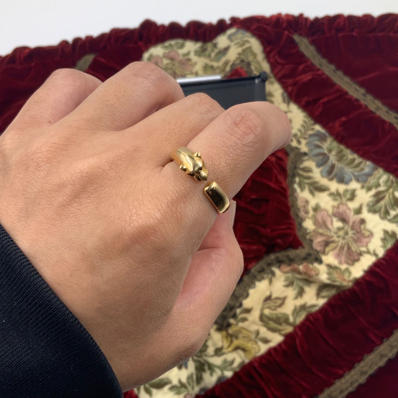 Cartier カルティエ　パンテールリング　スモール　イエローゴールド　サイズ60 Cartier カルティエ パンテールリング スモール イエローゴールド
