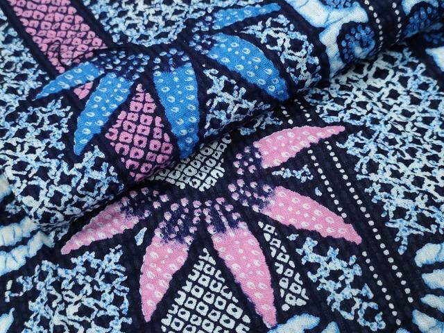 浴衣 笹竹唐草文