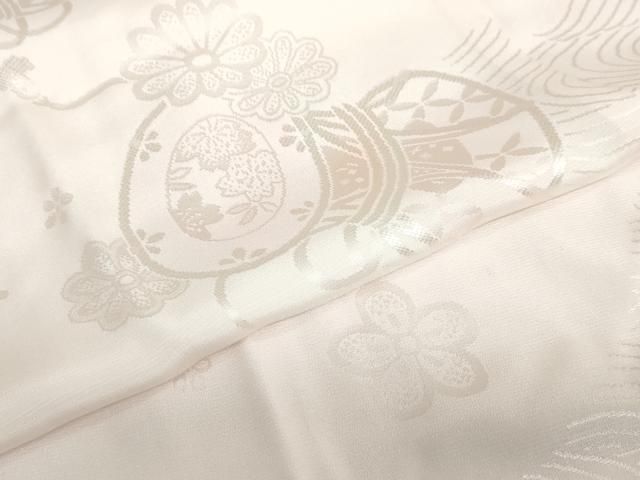 流水花鼓地紋 暈し染め